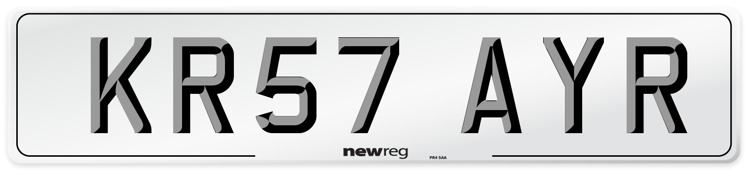 KR57 AYR Number Plate from New Reg